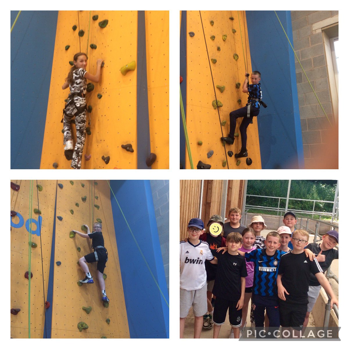 StBernadettesrc's tweet image. Team Ridge reaching for the stars on the climbing wall #year6 #achievinggoals
