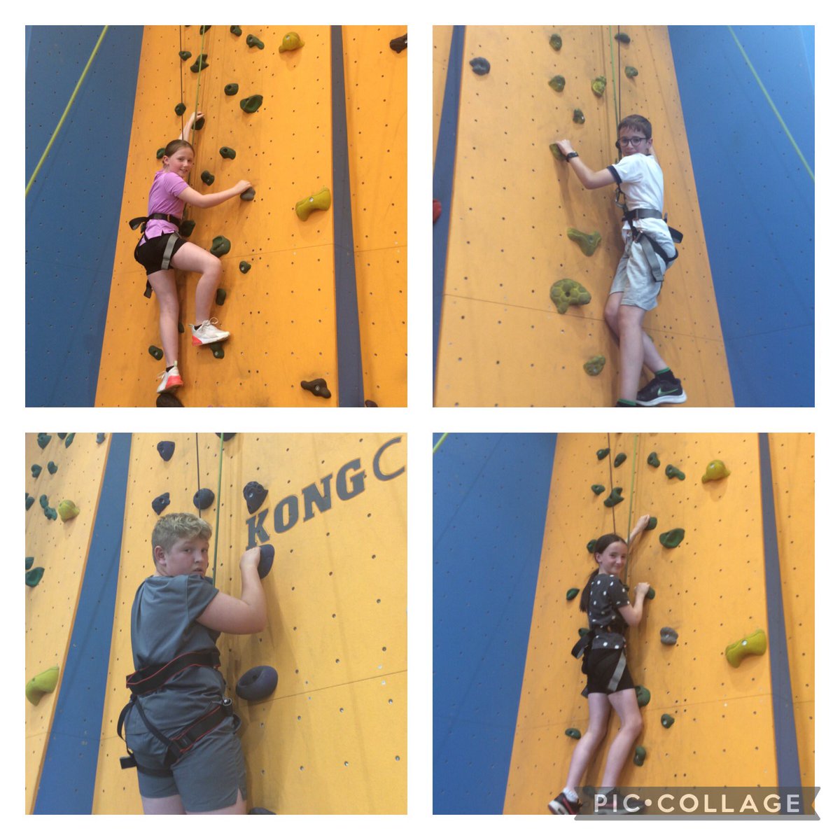 StBernadettesrc's tweet image. Team Ridge reaching for the stars on the climbing wall #year6 #achievinggoals