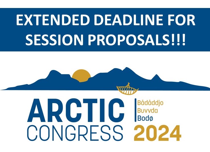 Deadline extended! #ArcticCongressBodø2024 session call is extended until END OF JULY 2023. Welcome to send in contributions or edit those already submitted. arcticcongress.com/call-for-sessi… @Nforsk @Norduniversitet @uarctic @HNDialogue #science #research #Arctic