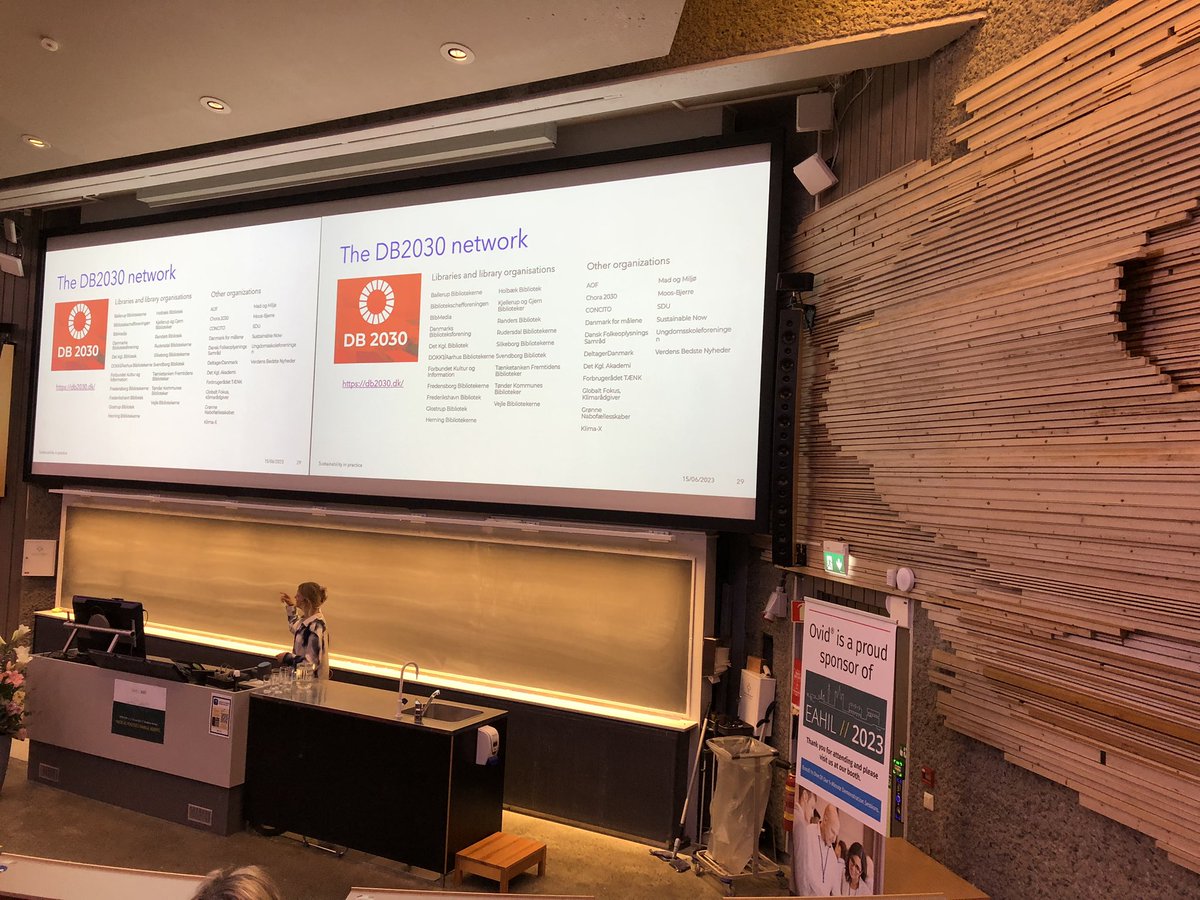 DB2030 network db2030.dk Interorganisational network with partners to change the current direction of libraries. Engaging public. Creating a sustainable development platform for libraries.  #eahil2023