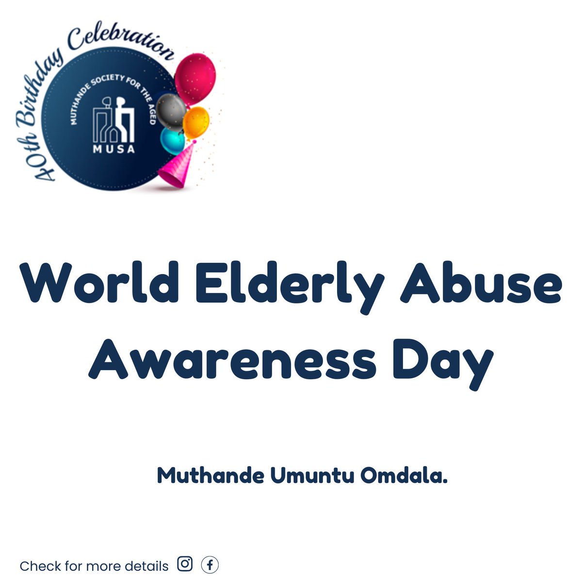 Muthande's tweet photo. Rights don't get Old, stand up for the human rights of Older People this World Elderly Abuse Awareness Day! https://t.co/PhmJ9jPwZC