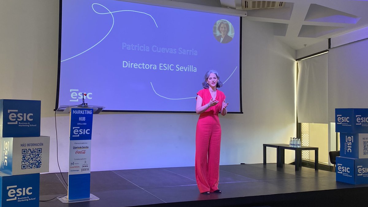 ESICSevilla's tweet photo. Empezamos 🙌 Bienvenidos al #Marketing Hub Sevilla 2023, que arranca con la bienvenida de @PCuevas01, directora de #ESICSevilla 

Hoy aprendemos sobre #Marketing, comunicación e #InteligenciaArtificial en @metropoleventos https://t.co/tHVl6w0OJQ