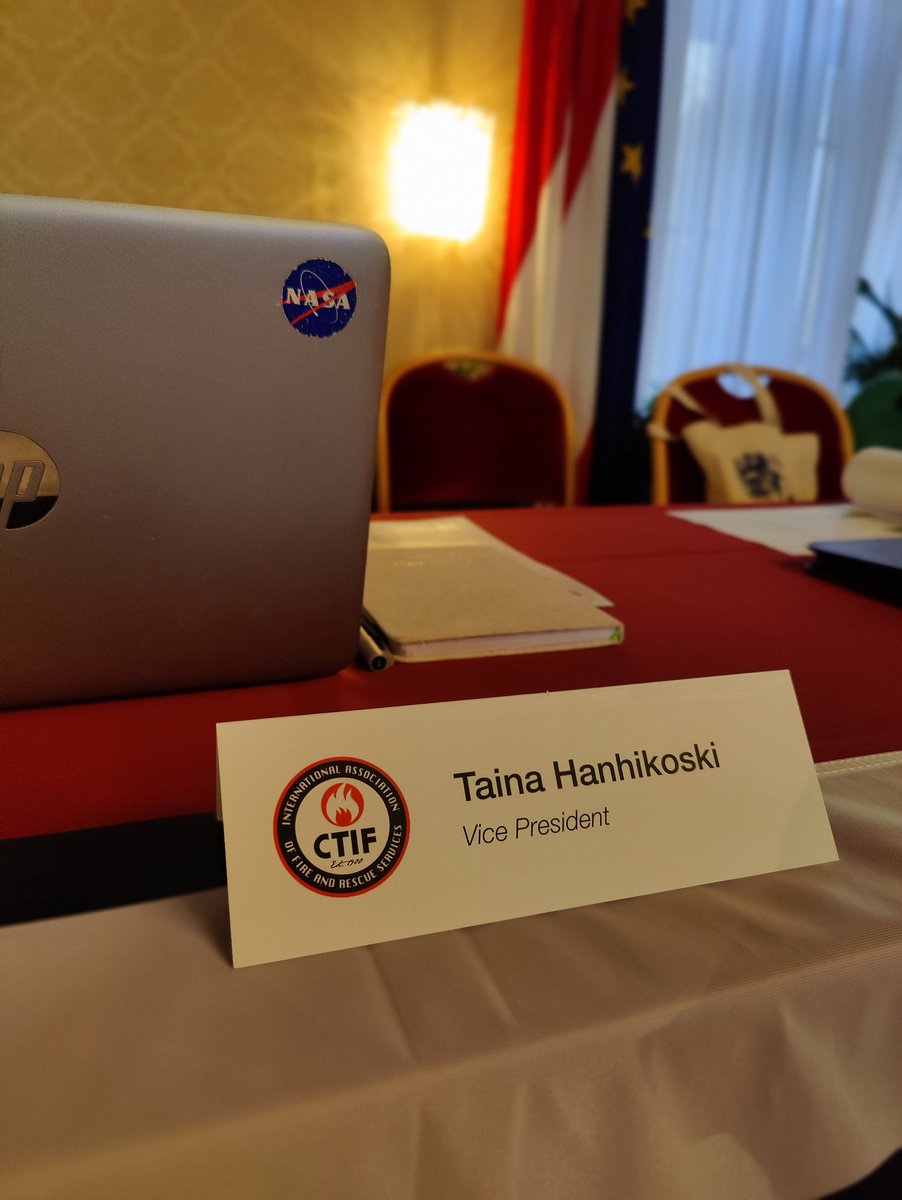 TainaHanhikoski's tweet photo. Delegates' Assembly @ctif_org alkoi hetki sitten. Vuosi on ollut työntäyteinen ja kiva nähdä moni jäsenmaa paikan päällä, osa lisäksi etänä mukana. Tänään vaihtuu myös muutama kollega, kun kolmen varapuheenjohtajan kaudet tulee täyteen. #delegatesassembly #frs https://t.co/FjPxent0xh