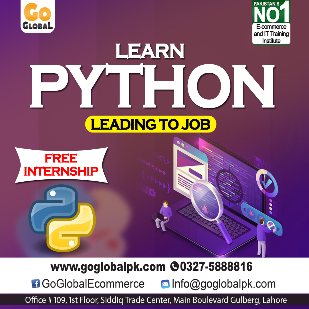 goglobalec's tweet image. "Unleash the Power of Python: Level up your coding skills and build amazing software with the world's most versatile programming language!"
Feel free to Contact 03275888816
#python #pythonprogramming #pythonlanguage