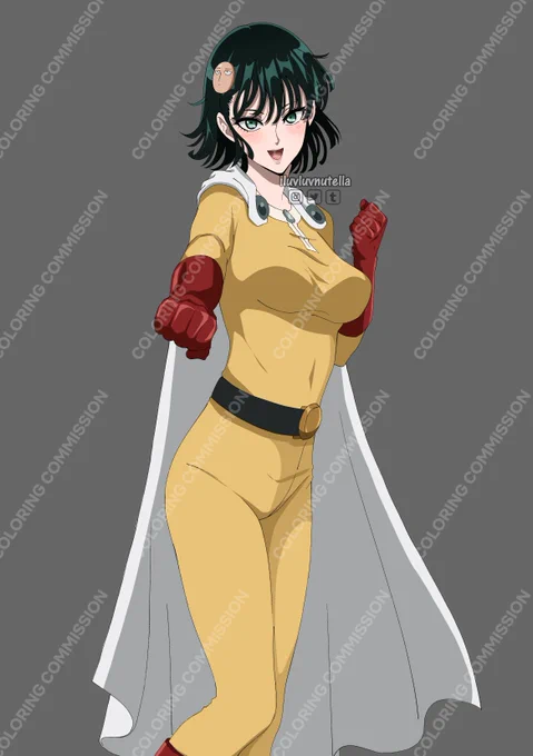 Fubuki cosplaying as Fem Saitama  #mycoloring #ワンパンマン #OnePunchMan #OPM