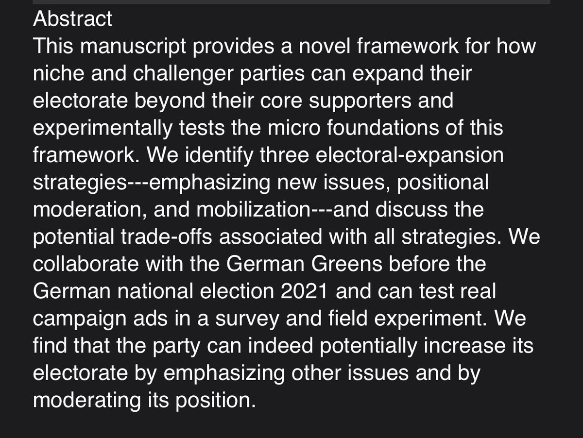 MathiasPoertner's tweet photo. Excited to welcome @tabouchadi to the @LSEGovernment Political Behaviour seminar today! Join us for his talk on “Stepping Out of the Comfort Zone: (How) Can Niche and Challenger Parties Expand Their Electorate?” today *4-5 pm UK time* (in-person or online) @LSENews. https://t.co/WSjWDWyvlt