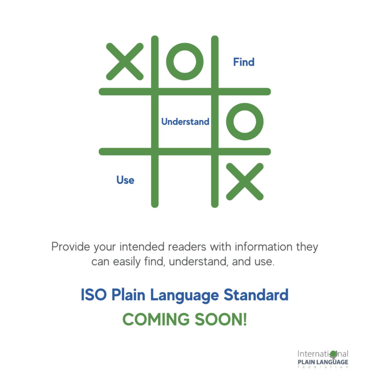 Coming soon! The first ISO Plain Language Standard will help all communicators provide their intended readers with the information they can easily find, understand, and use.

#PlainLanguage #Standard #accessibility #a11y
