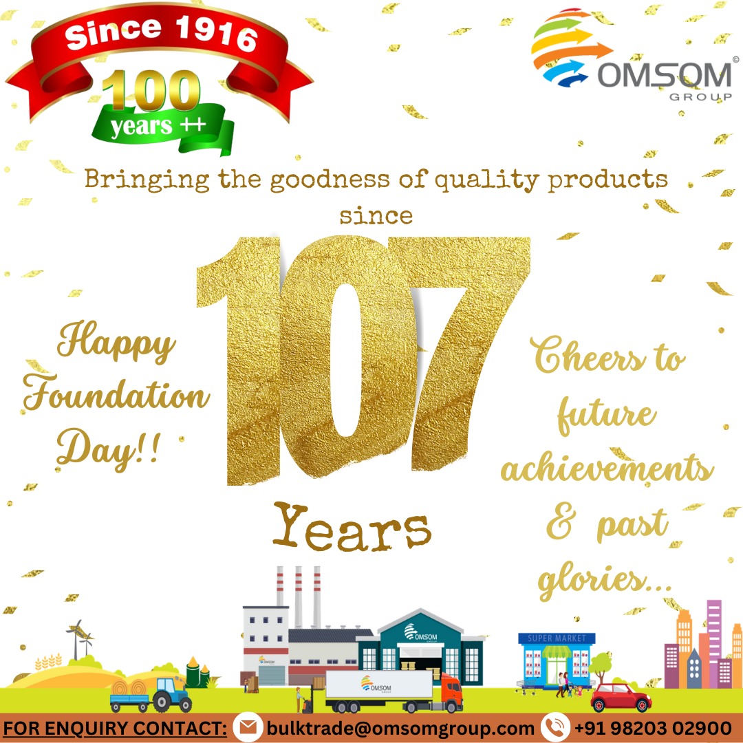 omsom_group's tweet image. HAPPY FOUNDATION DAY🎉
100++ years - A long journey, here we are celebrating the story that begun 107 years ago.. Since 1916 and yet a young establishment 😇
.
.
#since1916 #foundationday #107years #100x #morethan100 #youngestablishment