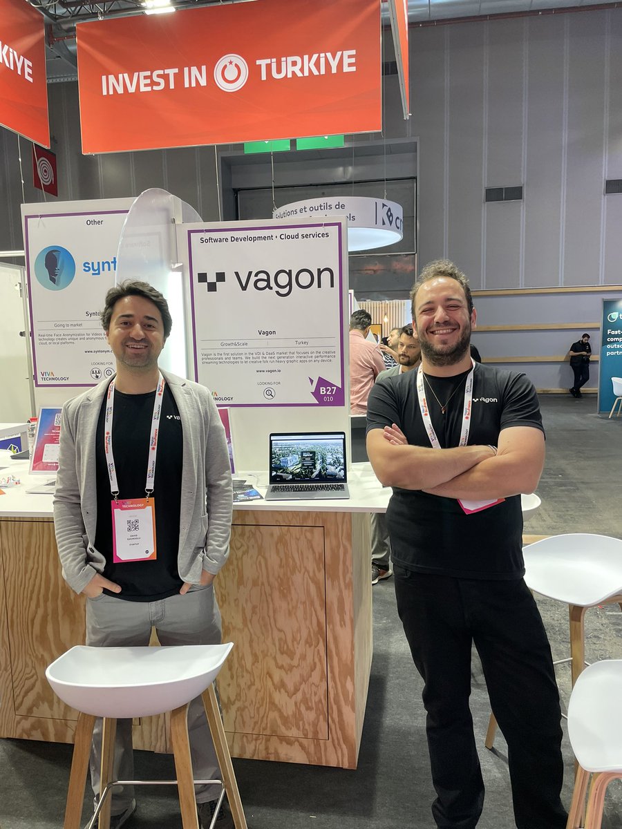 Come say hi!! <a href="/vagonHQ/">Vagon</a> #VivaTech