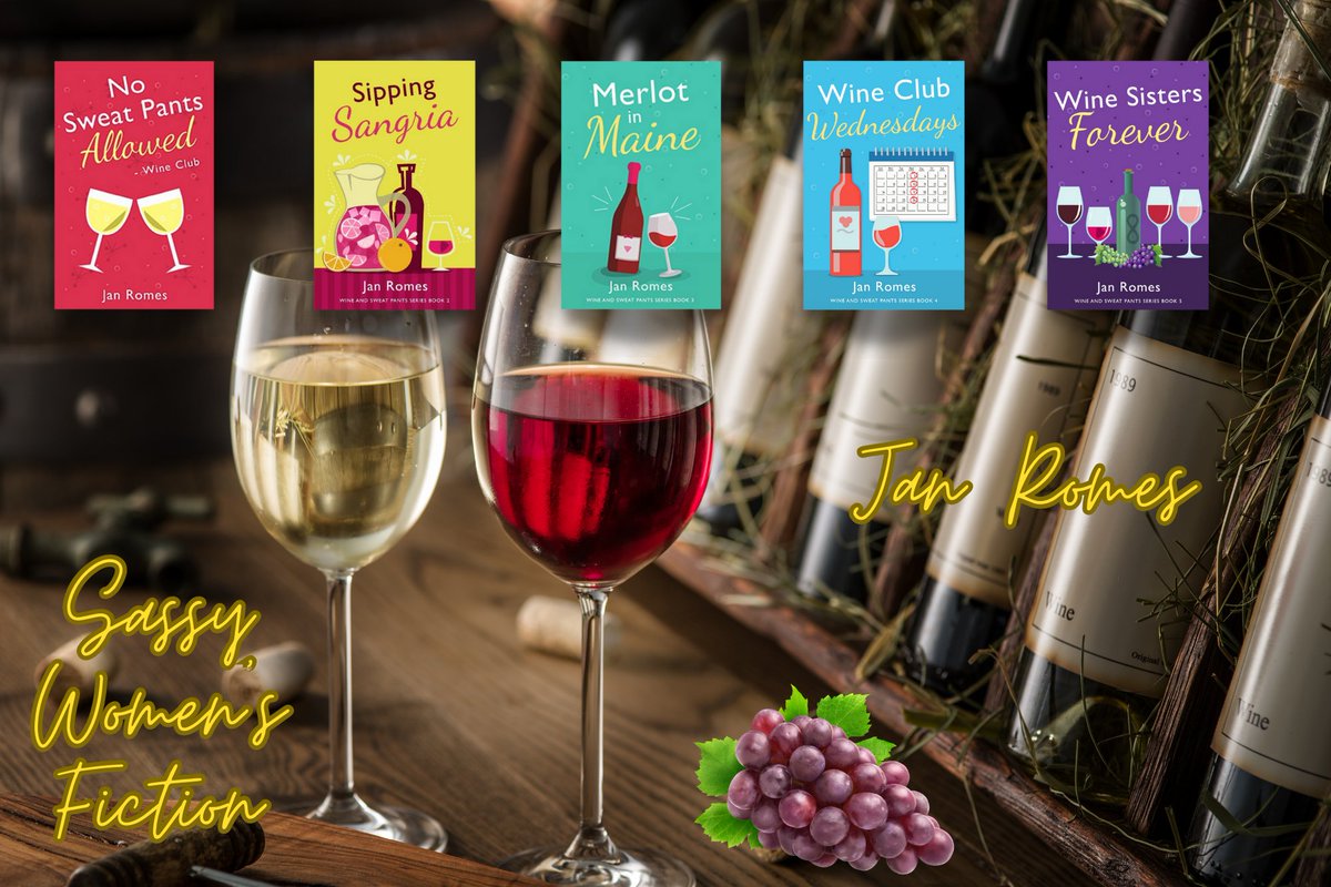 WINE AND SWEAT PANTS series 🍷🍷🍷🍷

Have a blast at the beach reading about the humorous adventures of Elaina, Tawny, Grace, & Steph!  🌊💕

#humor #KU #womensfiction #friendship #beachread

amzn.to/3nd47ZK

@JanRomes