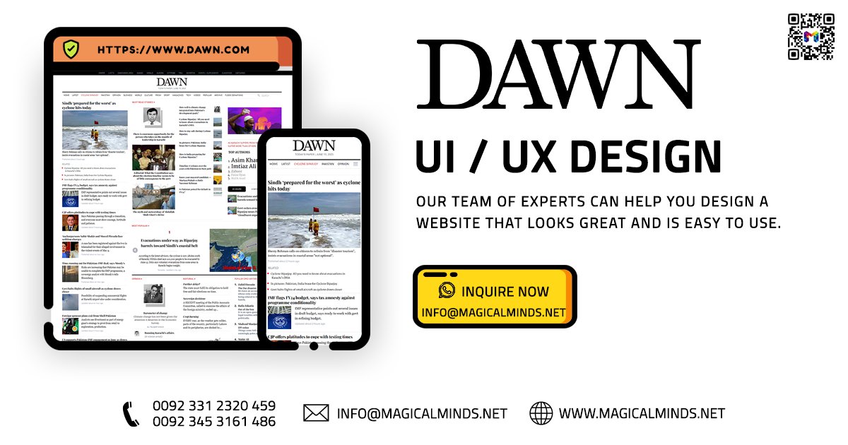 MagicalMindsPk's tweet photo. @MagicalMindsPk tailored styling &amp; use of the latest UI / UX design practices ensures your presence is as unique &amp; extraordinary as your business. Contact Us 
 info@magicalminds.net #CloudServers #CloudServices #WebApps #webdesign #webdevelopment #WordPress #CRM #ERP #UI #UX https://t.co/pv7YMsktkl