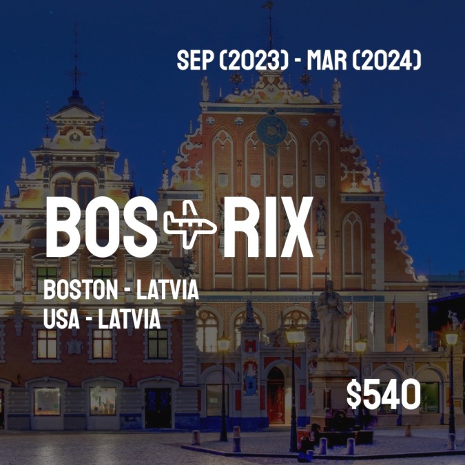 ✈️ Boston (BOS) to Latvia (RIX) for only $540 (USD) roundtrip 💸
874 live dates on Adventure Machine. - get the app on iOS or Android #boston  #bostonterrier  #bostonceltics  #bostonfoodies  #bostonterriers  #bostonblogger