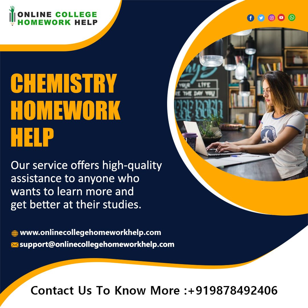 Onlinechwhelp's tweet image. Need help with your chemistry homework?📚
Let our chemistry homework help service lighten your load by providing you assignments written by our experienced tutors that will cover all from formulas to reactions.
👉Get in touch 📞+91-9878492406 with us.
#chemistryassignmenthelp