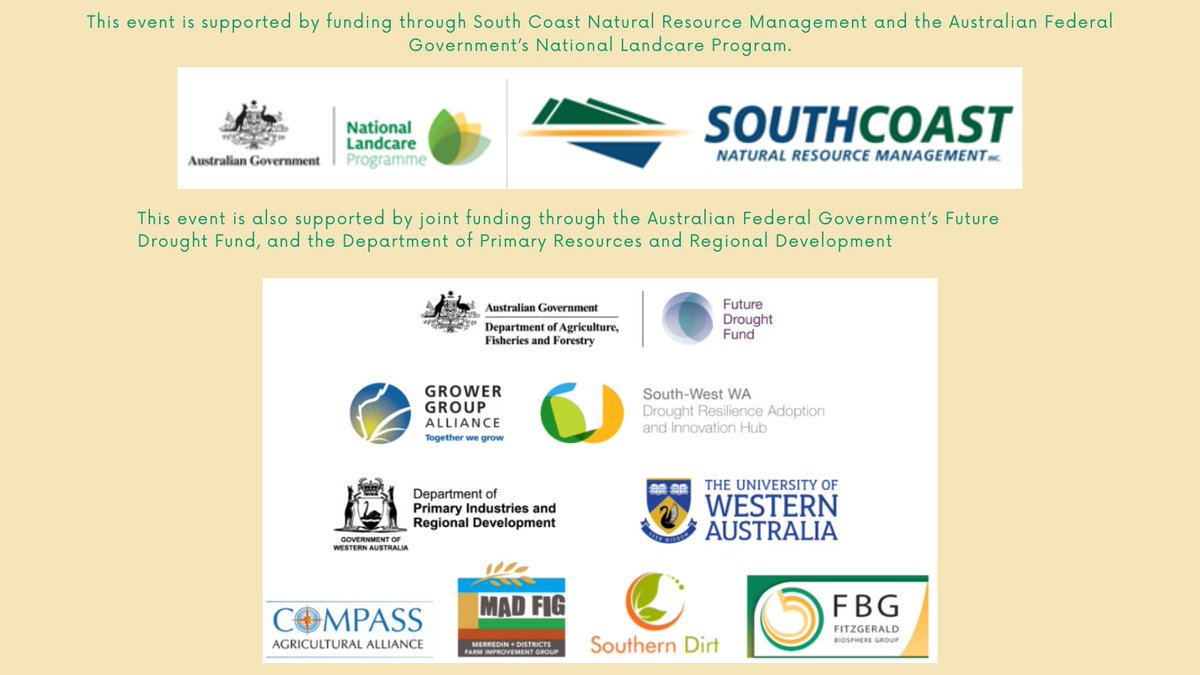 Keen to find out more about the dam catchment lined with old CBH tarps in Jacup? Looking into different legume pasture &amp; cover cropping options for maximising nitrogen and suppressing weeds? Head along to our post-seeding field walk next week! RSVP HERE: fbg.org.au/postseedingfie…