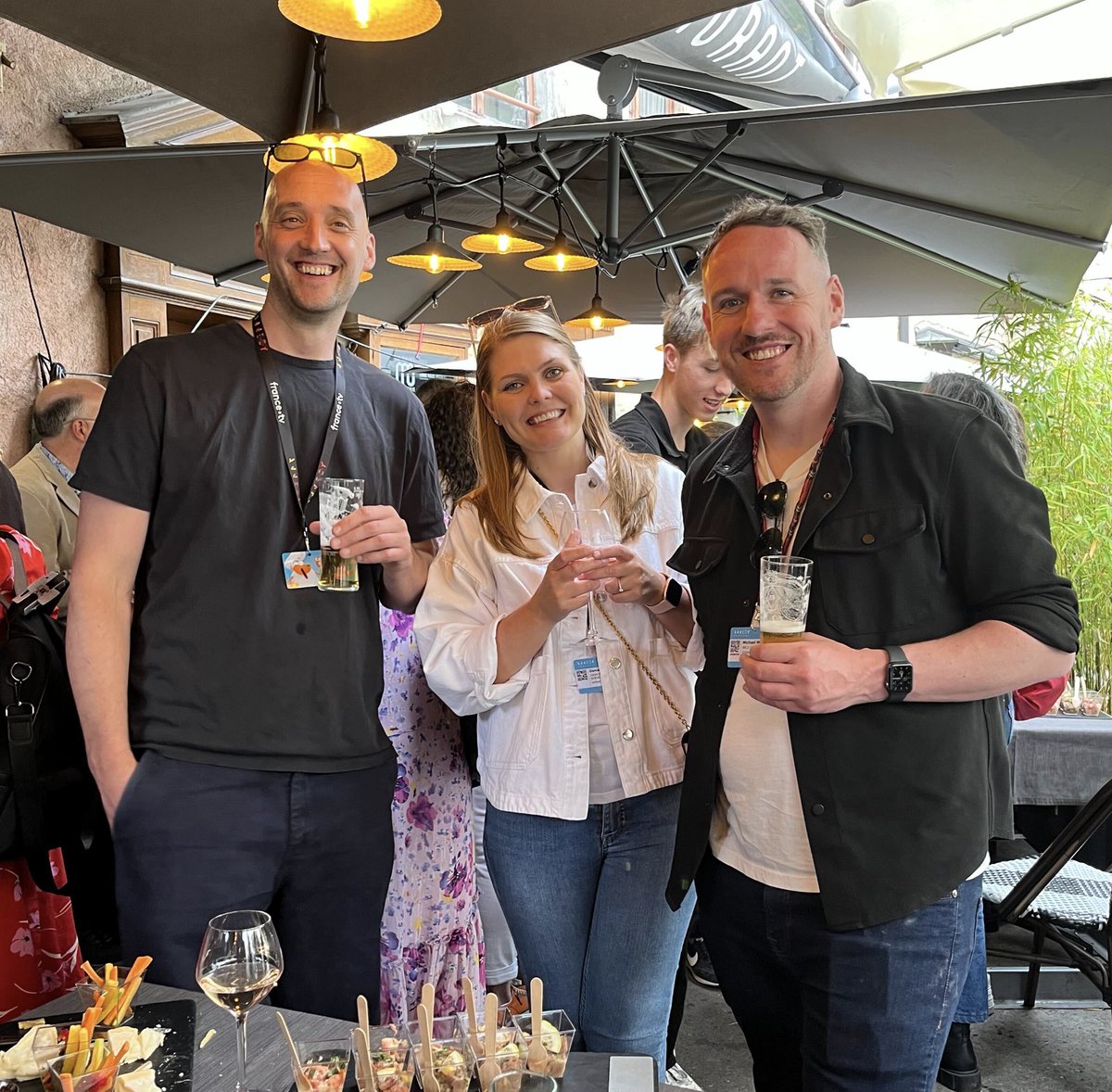 WildChild_Anim's tweet photo. We’re having a FABULOUS time at @annecyfestival There’s still time to pop along and say hi to us…when we’re not enjoying a beer! 

#wildchild #wildchildanimation #animation #annecyfestival https://t.co/PfYZwCxjwM