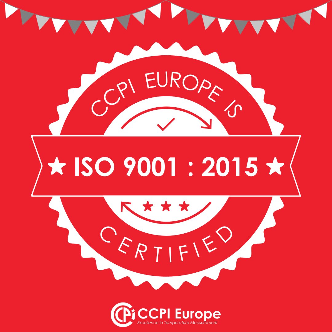 CCPI Europe are very proud to have yet again obtained our ISO 9001: 2015 certificate which is internationally recognised for Quality Management!🎉

#ISO9001Certified #TemperatureMeasurement #HeatTreatment