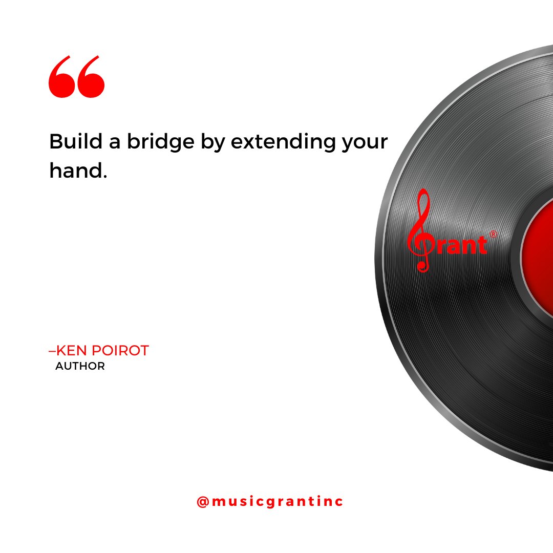 Quote of the day. #QOTD

'Music Grant Inc. is your bridge to grants for music!'

#MusicGrantInc #MusicGrant #Bridge #Grant  #Funding #Gap #Music