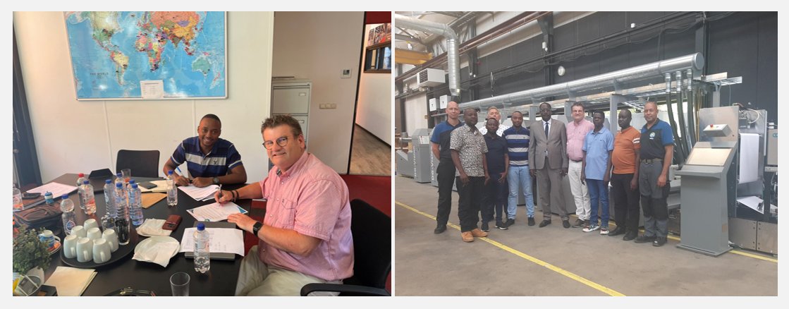 DG_press's tweet image. We recently welcomed a distinguished delegation from East-Africa for the Factory Acceptance Test (FAT) of the newly constructed DG-Vision for #securityprinting. It was a successful and approved FAT, a testament to our exceptional team&apos;s dedication and hard work!