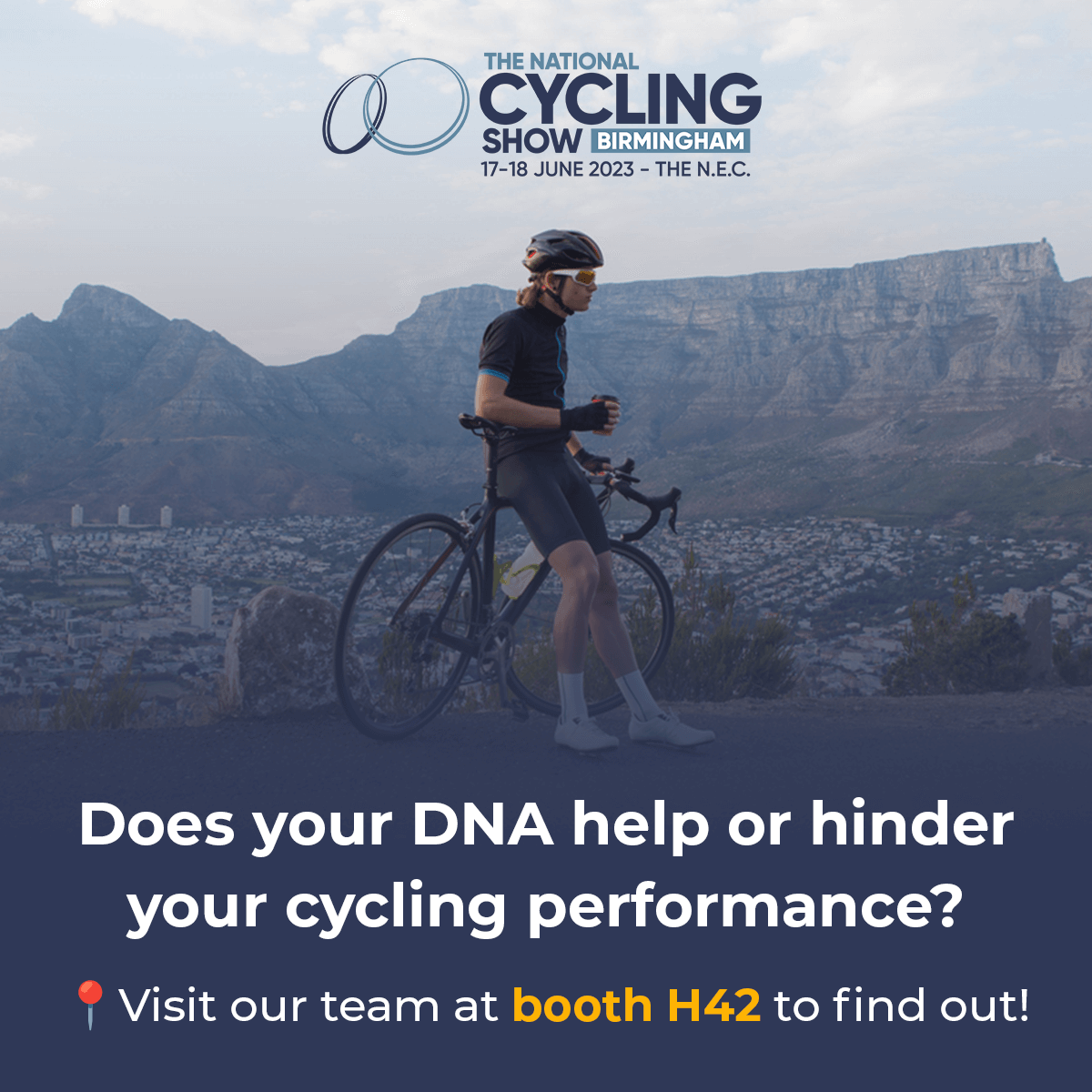 FitnessGenes's tweet photo. The FitnessGenes team are back on the road this weekend, 🚗💨 making their way to The National Cycling Show at the N.E.C in Birmingham! 🚴
If you're attending, drop by Booth 📍H42 and say hello! 👋
#fitnessgenes #NationalCyclingShow #KnowYourGenetics https://t.co/hqHeLpzRR7