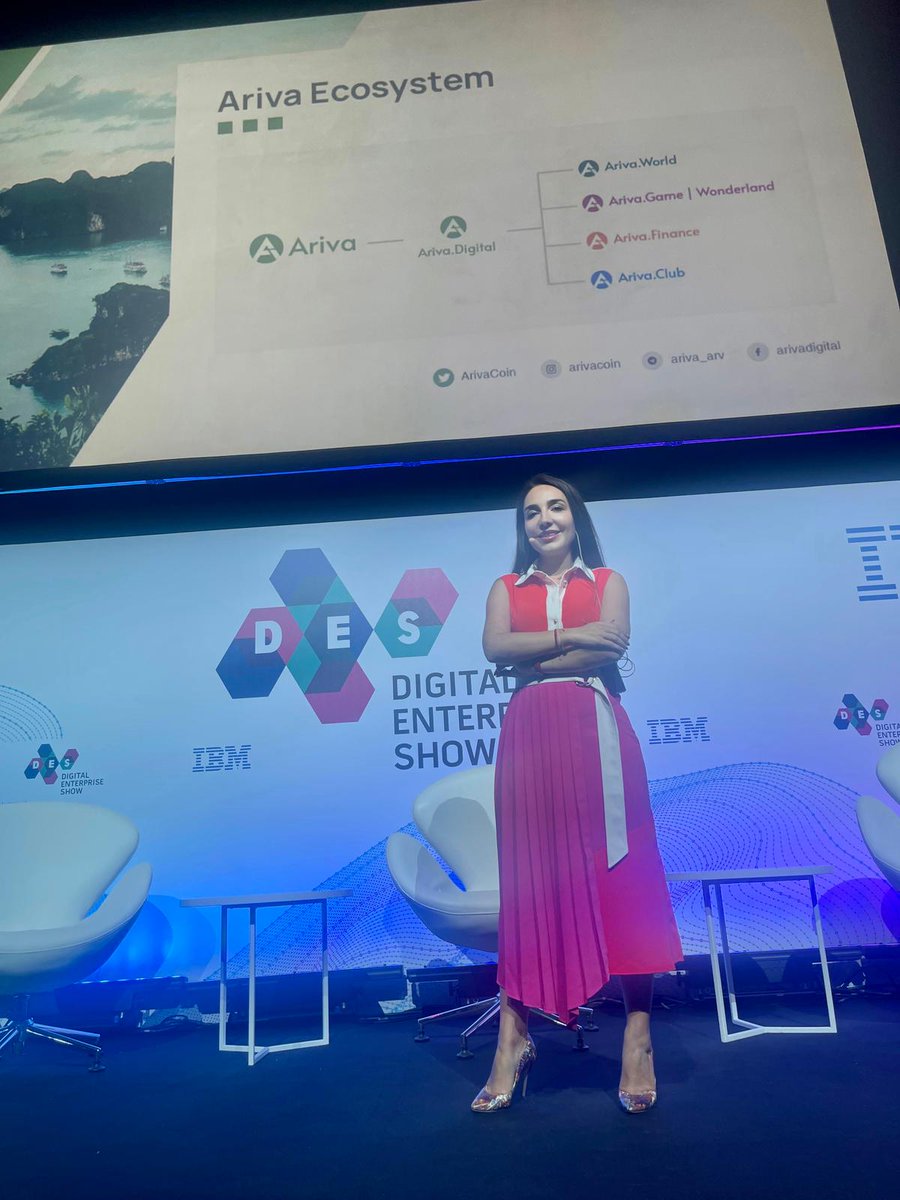 ArivaCoin's tweet photo. We are proud of the participation of #Ariva CCO @ClaudiaTapardel as host of the Tourism &amp; Hospitality Forum.

And having a keynote presentation about “The role of blockchain technology in shaping the future of the tourism industry” at @DES_show - Digital Enterprise Show in Malaga https://t.co/ZcTWEWoOkx