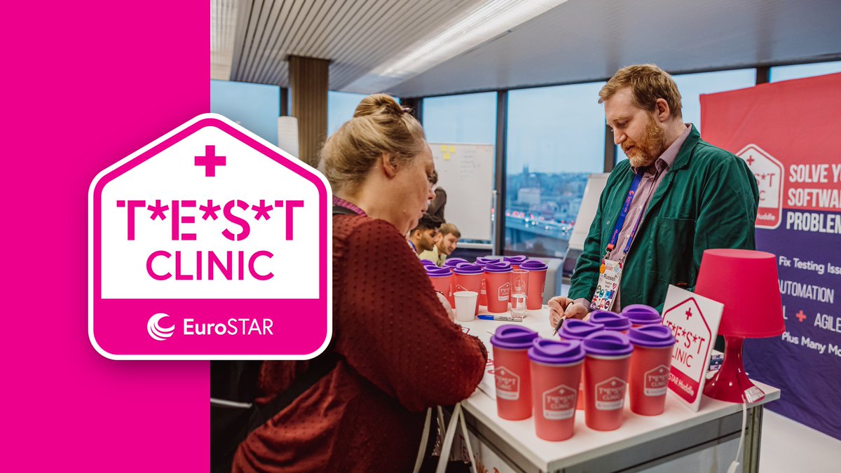 Visit the Test Clinic, the #EuroSTARConf Test 'Doctors' are standing by to help you with your testing challenges <a href="/r_crax/">Russell Craxford</a>