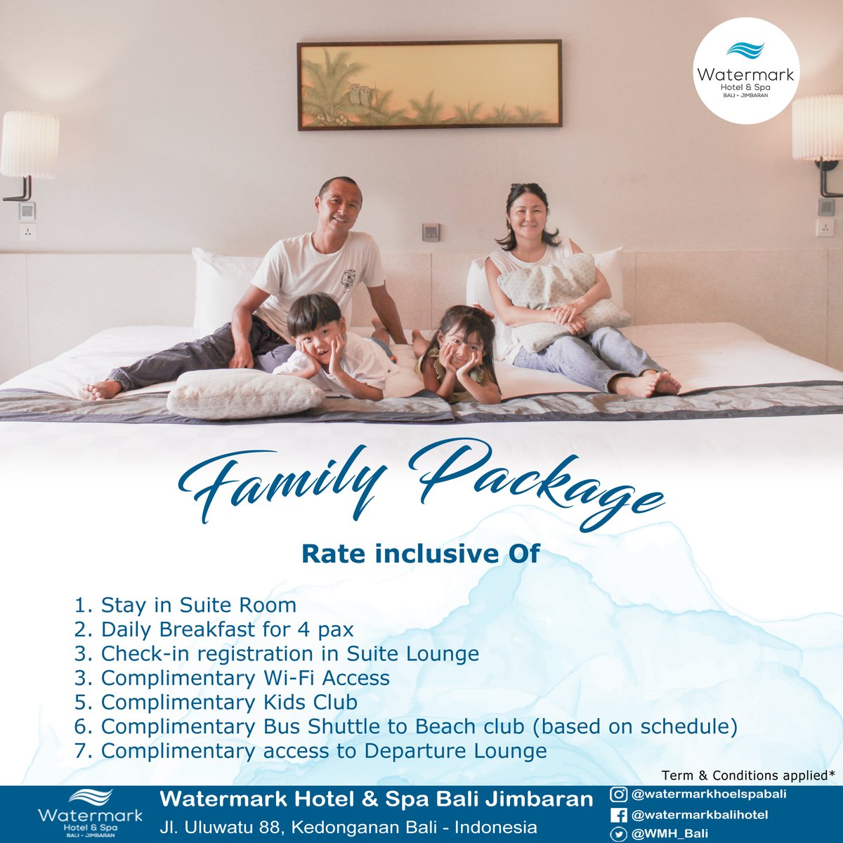 WMH_Bali's tweet photo. Get ready for the upcoming break from school!"
Plan your family getaway at the luxurious Watermark Hotel &amp; Spa Bali.

Secure your booking now to avoid missing out! Hurry, limited availability!

Please contact us by click link below:
https://t.co/emainQwADj https://t.co/2BM0ufLeOl