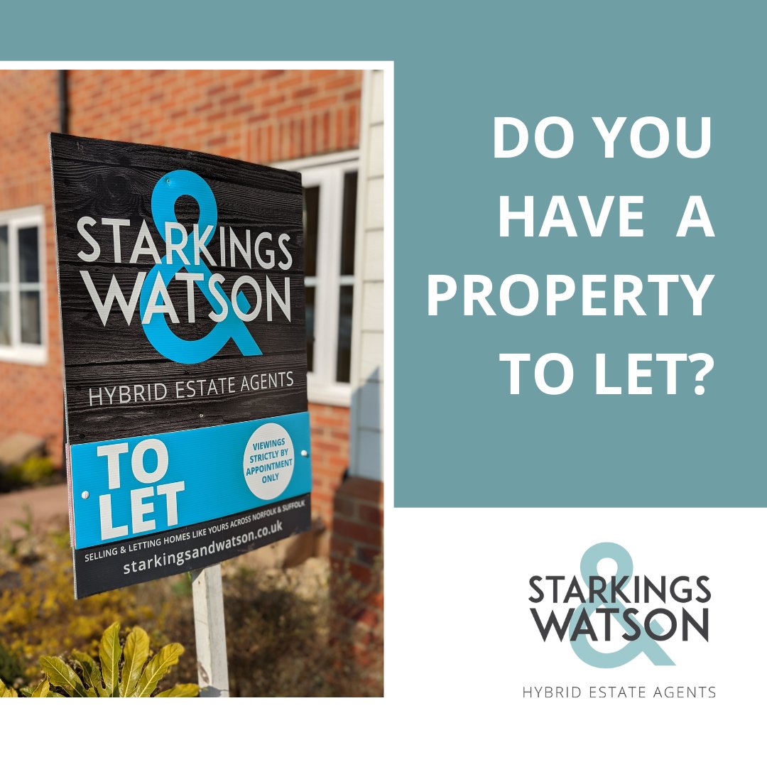 We have a number of registered applicants looking for properties to rent across Norfolk &amp; Suffolk. 👀

🏡 If you are thinking of letting your property, get in touch to see how we can help!