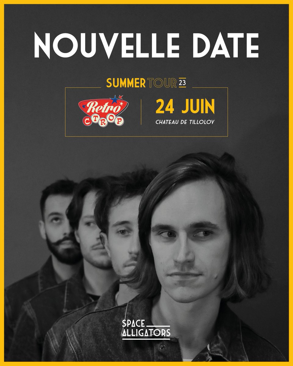 On sera au <a href="/retroctrop/">Retro C Trop</a> dans le cadre du Tremplin Heroes !

Rendez-vous le 24 juin prochain au Château de Tilloloy (80) où on partagera la scène avec <a href="/garconnemusique/">GARÇONNE</a> et Gentil Bâtard.

🎟 Prenez vos billets : retroctrop.fr/rubrique-Bille…

#TremplinHeroes #YoungTalents #TalentedPlayerz