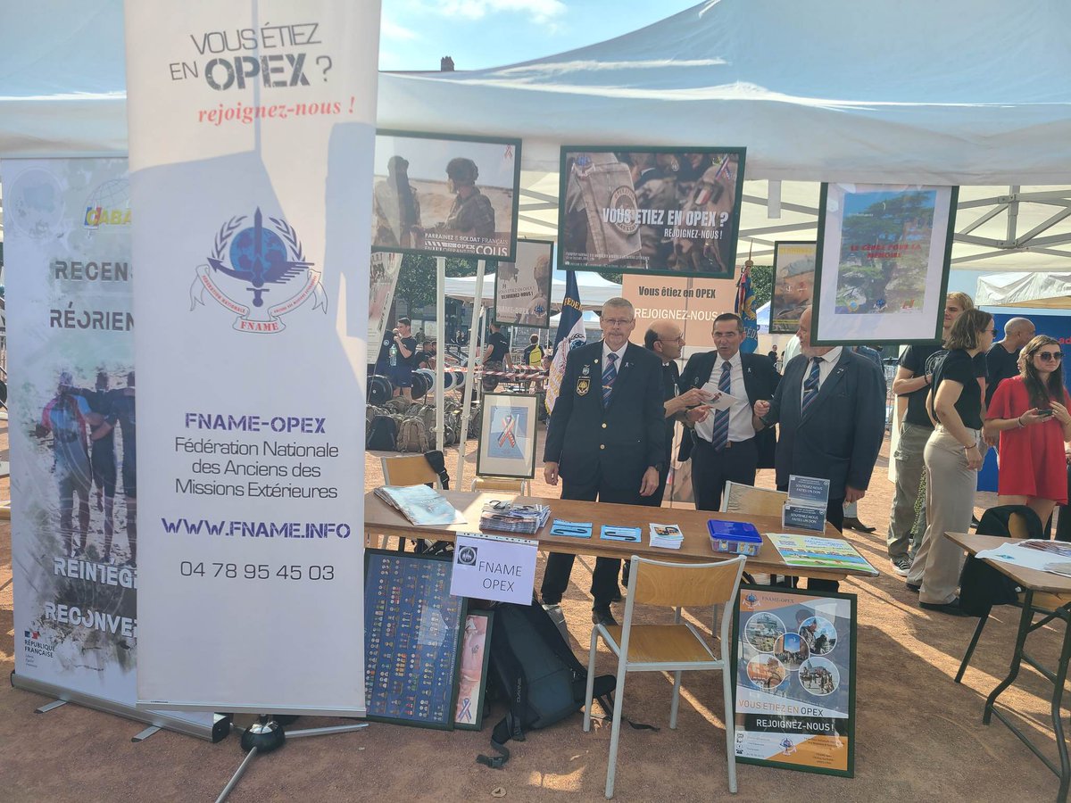 La FNAME-OPEX a été ravie d'avoir pu participé hier à la Journée avec nos blessés pour soutenir les militaires blessés au combat. 
L'AISP/SPIA y a soutenu sa section française pour présenter et continuer son programme ASSEO. 🫂