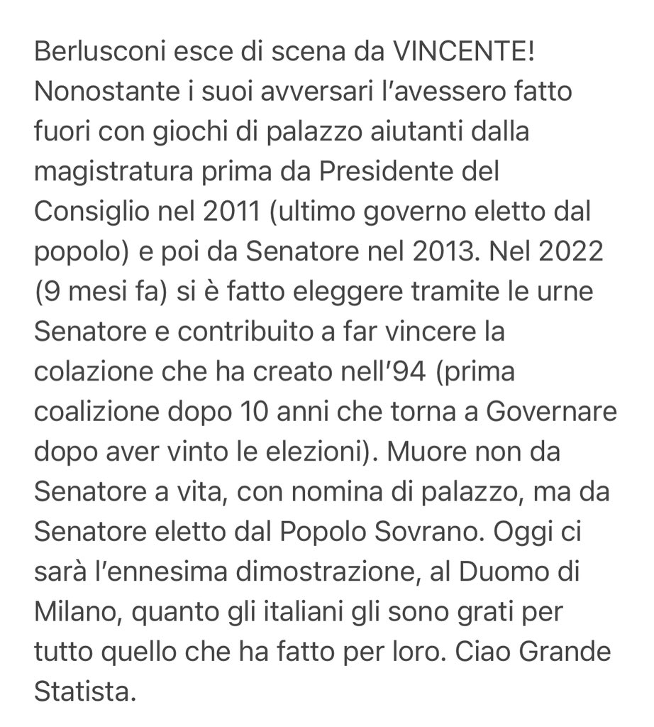 alfredo_mosca's tweet photo. #Berlusconi #CiaoSilvio https://t.co/fyzt8Z0TxW