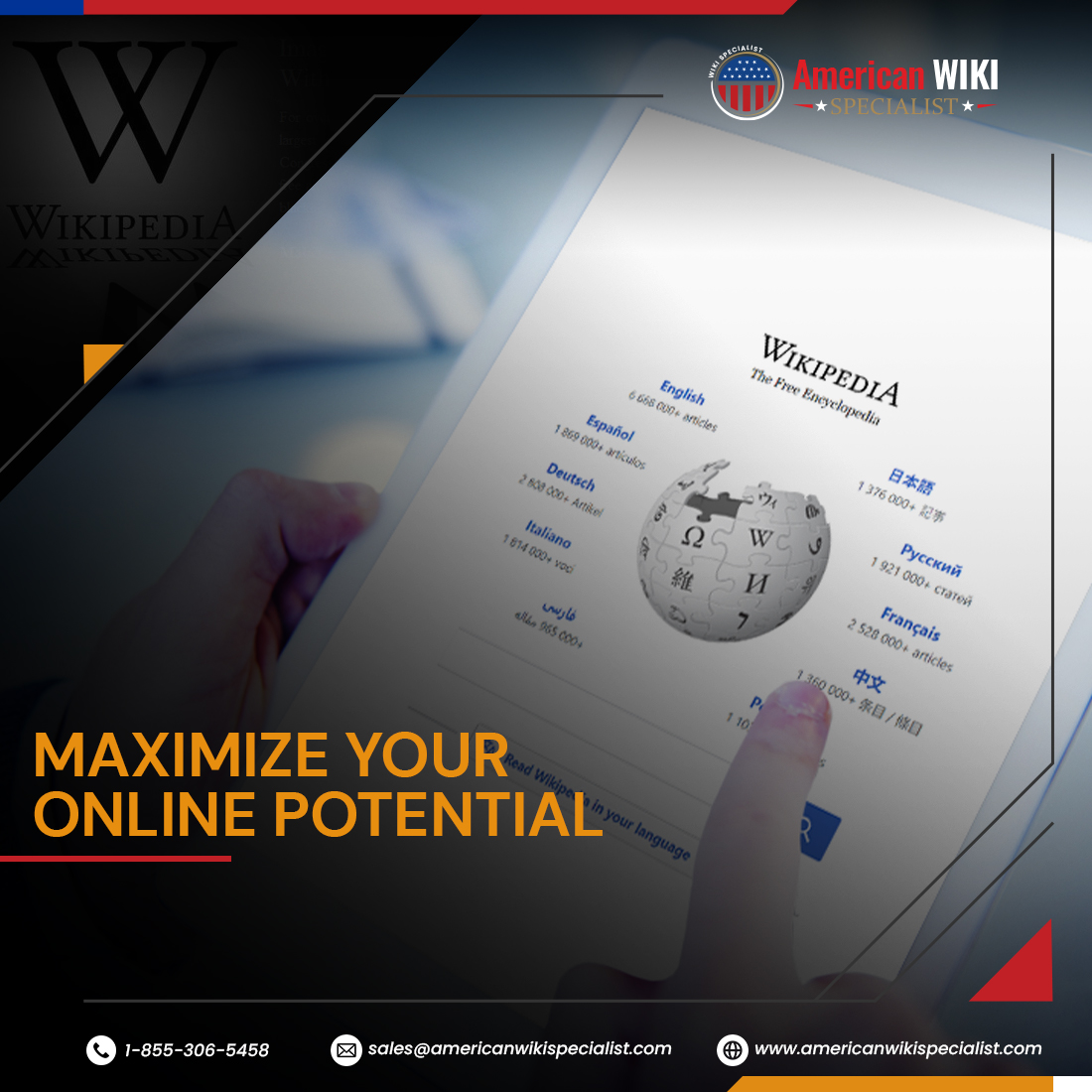 american_wiki's tweet photo. Leverage the necessity of a Wikipedia page for success!

#AmericanWikiSpecialist #onlinevisibility #wikipediapage #wikipedia https://t.co/1WexWQsHdA
