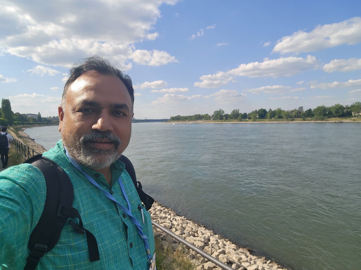 ranjanpanda's tweet photo. Climate negotiations are becoming like rivers who aspire to meet their oceans, but dams don't allow them to. The Bonn #SB58 doesn't seem to be deviating from this disappointment. (By the Rhine)
#ClimateMigrationVoices 
#ClimateDisplacement
#JustRelocation
#MobilityWithDignity https://t.co/SJ2N4gR9Mp