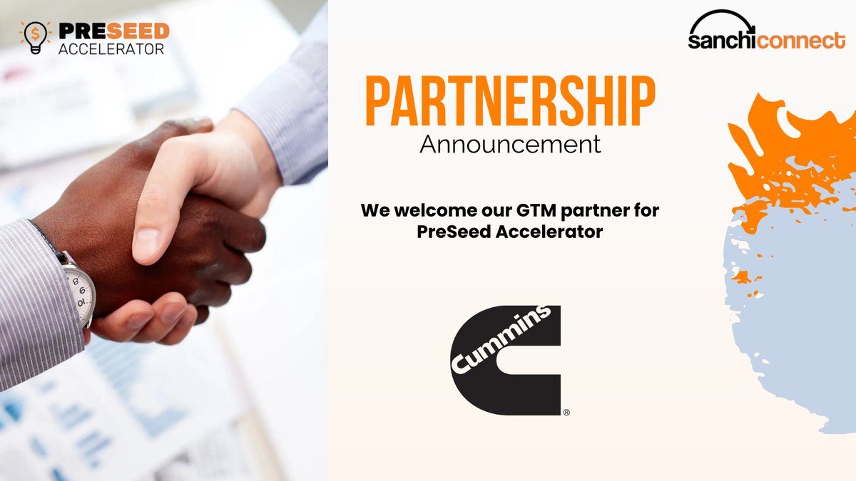 SanchiConnect (@sanchiconnect) on Twitter photo We are thrilled to announce our GTM partnership with Cummins India for Green Mobility cohort. Together, we hope to propel the growth of selected startups and supercharge their market expansion strategies. <a href="/Cummins/">Cummins Inc.</a>🚀🌍
#DeepTech #Accelerator #GreenMobility #partnership
#GTM We are thrilled to announce our GTM partnership with Cummins India for Green Mobility cohort. Together, we hope to propel the growth of selected startups and supercharge their market expansion strategies. <a href="/Cummins/">Cummins Inc.</a>🚀🌍
#DeepTech #Accelerator #GreenMobility #partnership
#GTM