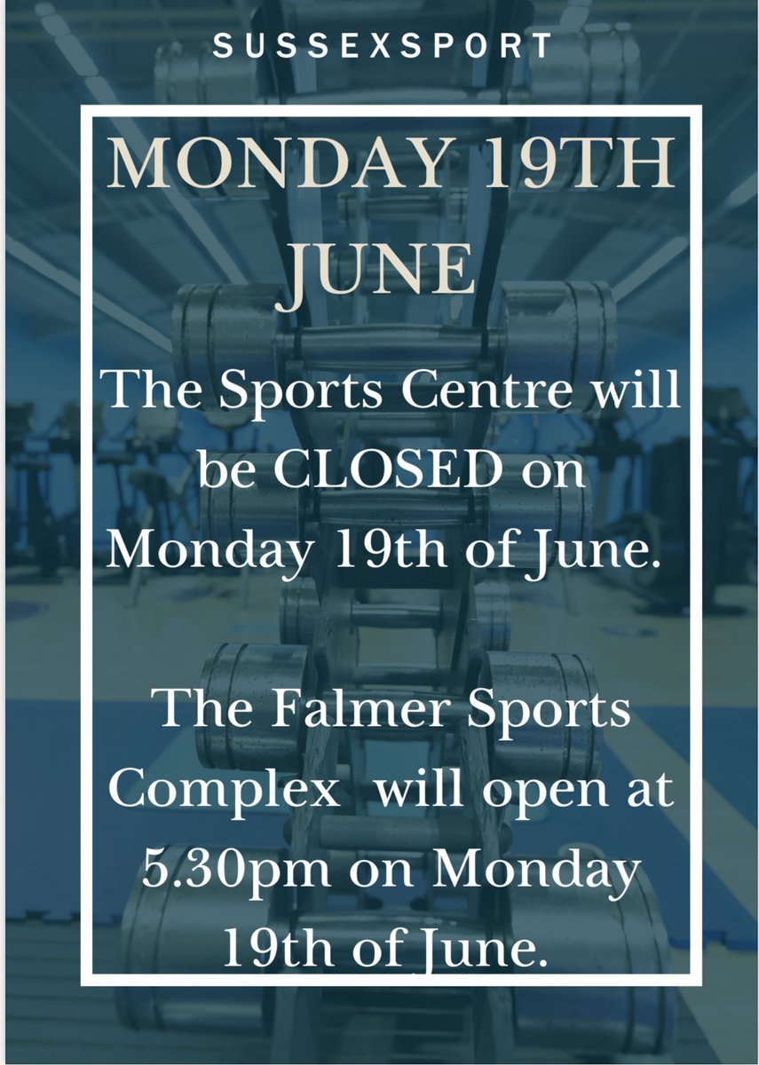 Opening hours update! Monday 19th of June. 👇🏼