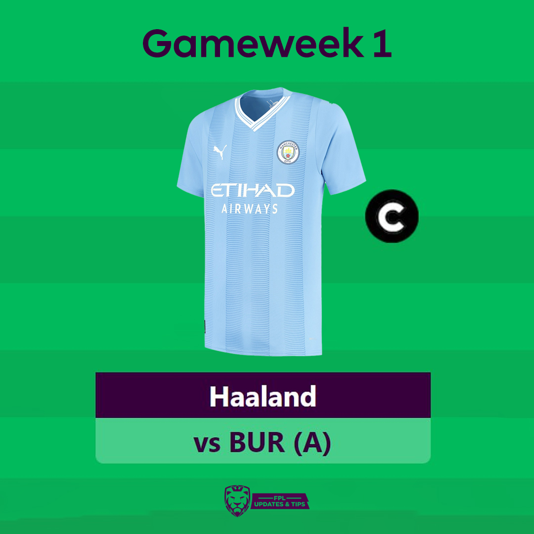 Gameweek 1 Captain 🔒