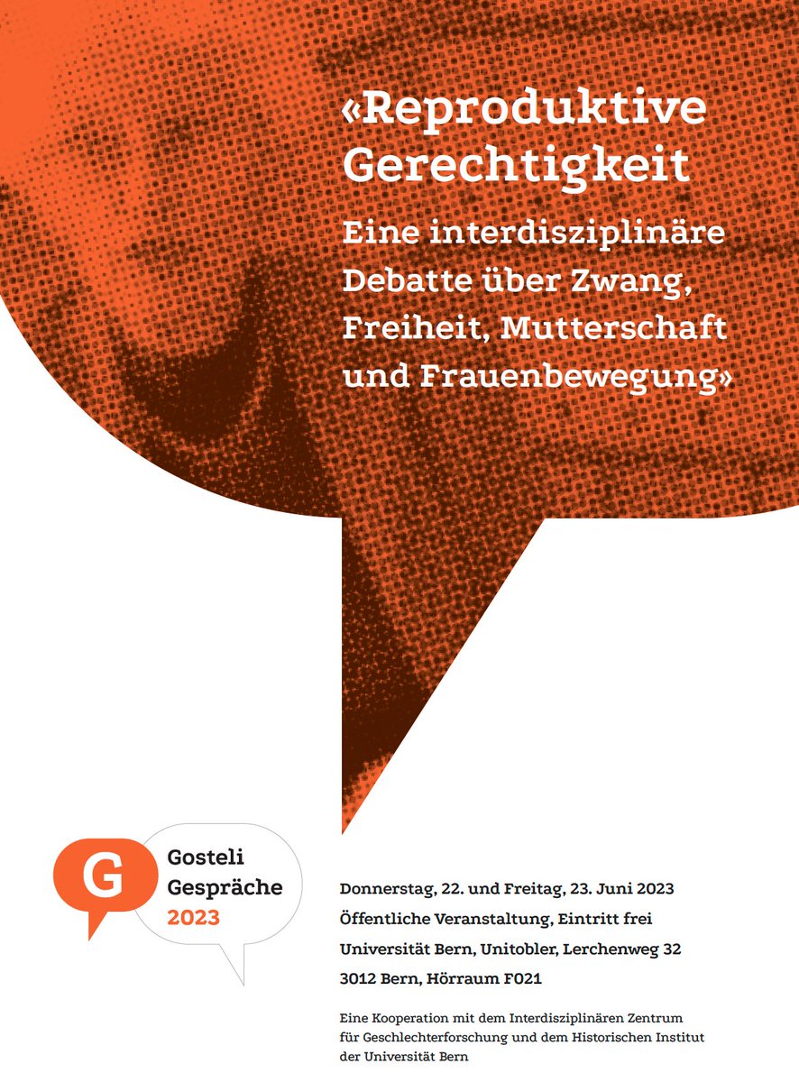 Excited to share my research on challenges in access to contraception in Switzerland at the 2023 Gosteli workshop!
'Reproductive Justice - An Interdisciplinary Debate on Coercion, Freedom, Motherhood, and Women's Movements'
#ReproductiveJustice
👉 Program: gosteli-foundation.ch/de/gosteli-sti…