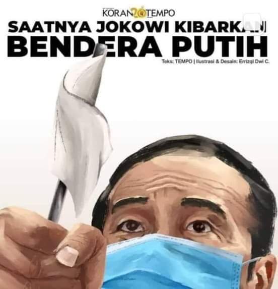 Menunggu saatnya J0K0W1 mundur kibarkan bendera putih.
Presiden telah GAGAL TOTAL segalanya, telah gagal memakmurkan dan sejahterakan rakyat Indonesia malahan utang segunung dan ancaman teritorial RI makin menyempit  korupsi meroket !
#BasmiMafiaSembako
#BasmiMafiaSembako