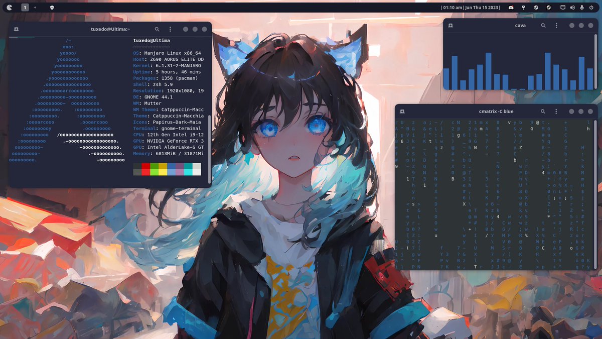 Decidutrix's tweet image. Linux rice be looking good af

#archlinux #manjaro #Linux #linuxgaming #linuxrice