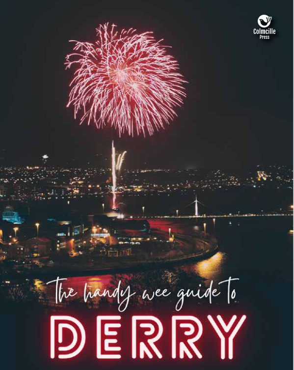 ColmcillePress's tweet photo. The average price for a (Top 10) hotel-room in Belfast on June 30, booked Mar 31, is £207.80. In Dublin it's £275.30. 
In Derry - £124.10. And you'll get breakfast and parking for that. 
It's time to rethink that itinerary. Get your copy of The Handy Wee Guide to Derry for more. https://t.co/qPq75uwH0n