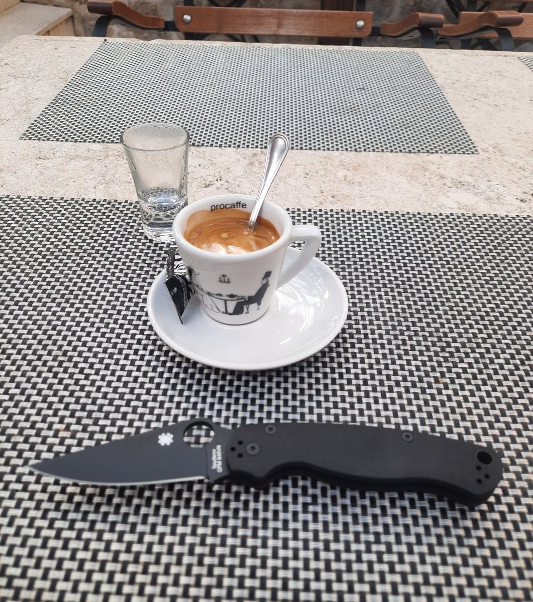 AndrejDanko3's tweet image. Zobral som #spyderco na kávu do Dubrovníka. Robím to dobre?