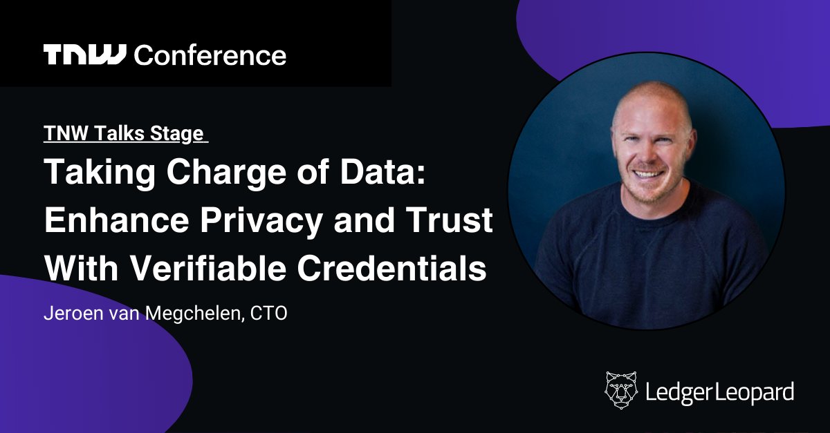 📢 Attention all TNW Conference visitors! Set your timers for 10:50 AM sharp @ TNW talks stage 🚀 <a href="/thenextweb/">TNW</a> 

Jeroen van Megchelen our CTO is geared up to host an engaging conversation on verifiable credentials!