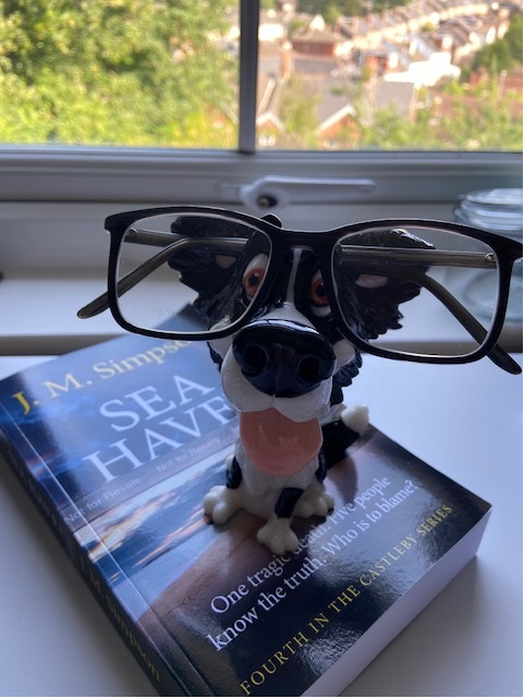Meet Skip. New holder of all things optical for the office. #writersoftwitter 
#writingcommunity #amwriting #newwip #authorlife #amquerying #bookreviewers
#bordercollie #colliesoftwitter