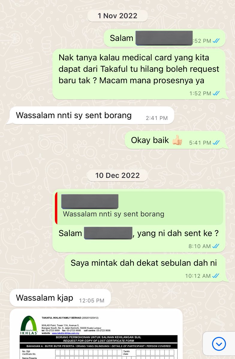 hrzyusoff's tweet photo. 1 - Mintak borang untuk replacement medical card je, sebulan baru kasi ya. Tu pun nak kena notify https://t.co/w4Koi5oqeS