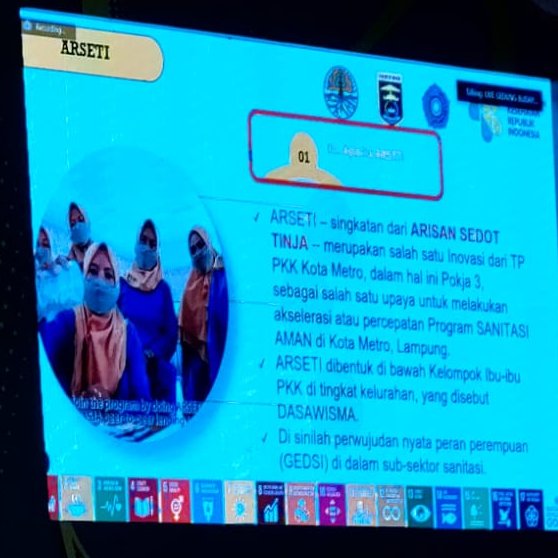 SNVIndonesia's tweet photo. Through #communitybasedfinancing for septic tank #desludging, women group in #Metro #Lampung has taken an active part in the effort for a city-wide #safelymanagedsanitation. Today in the 21st #citysanitationsummit, they shared their journey and story.
#water #CSSXXI https://t.co/Pl8owNmvMF