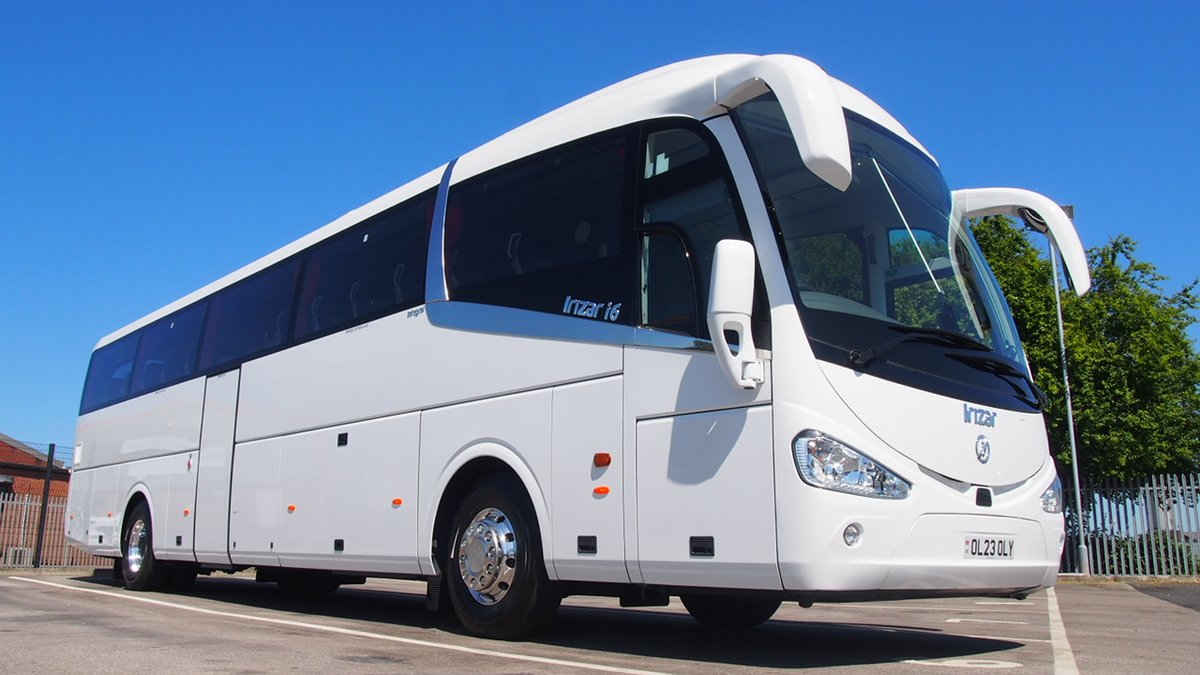 Yesterday evening Olympia Travel of Wigan took delivery of this 12.9m Irizar Integral with 53 passenger seats.

The vehicle is prepared for PSVAR for use later in life and with this future proofing in place, the residual value will be protected.
#coachindustry #passengertransport