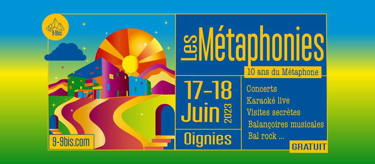 Cet après-midi, on fête les 10 ans du @9_9bisMetaphone aux côtés de <a href="/milly_parkeur/">L'orfèvre des mots</a> / Charbon / Harry Wilis Jane et White Moss !

Rendez-vous à 16h45 !

🎹 La programmation : 9-9bis.com/evenement/meta…