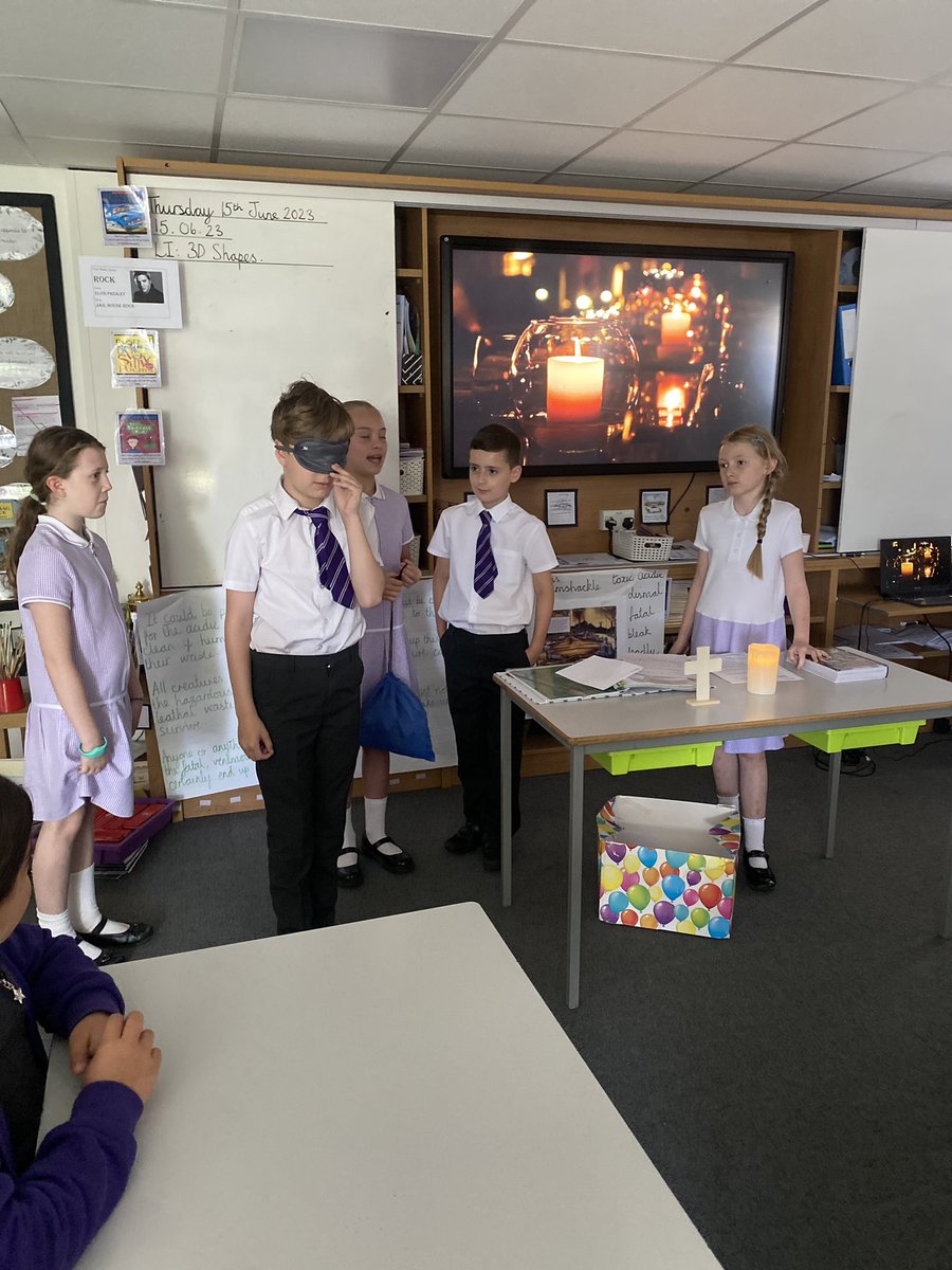 BirchwoodCE's tweet photo. A wonderful Class Worship ✝️ in Year 5 this morning! What a super way to start our current value of •Hope• 🕯️The children shared a Bible story and discussed how we have to hope and trust others at times - blindfold activity to show this. Fabulous! #bcepsyear5 @livdioceseed https://t.co/UzLxco1MTl