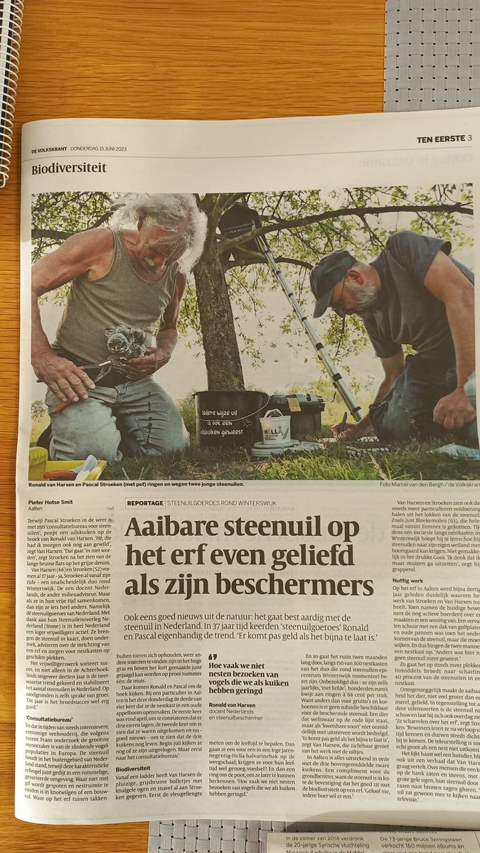 Mooi stuk in de Volkskrant!