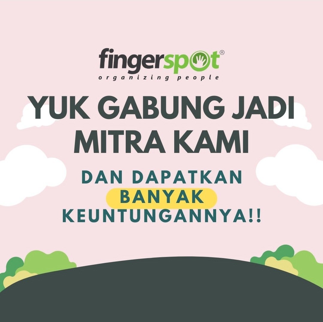 Tunggu Apalagi Buruan Gabung Jadi Reseller Kami untuk mendapatkan banyak keuntungannya, caranya juga mudah ko.

#Fingerspot
#FingerspotM2M
#FingerspotJakarta
#FingerspotiO
#AbsensiOnline
#HRDMantul
#AbsensiPonsel
#AbsensiKaryawan
#AbsensiMurah
#AplikasiAbsensi
#AplikasiHR