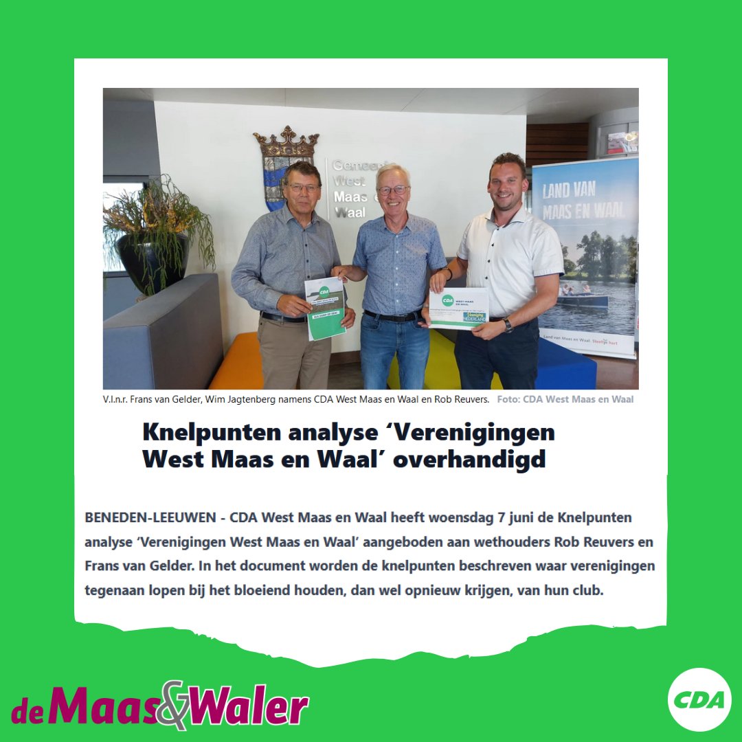 CDA West Maas en Waal tweet media
